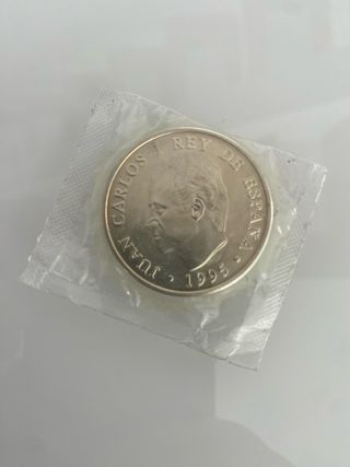 2000 Ptas Moneda Plata 1995 Carlos I