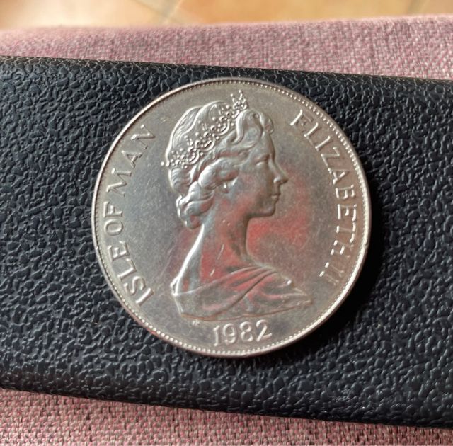 Moneda 1 Corona Isla de Man 1982 - Mundial España