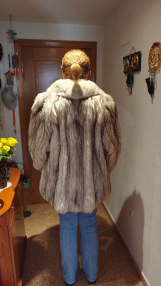 Abrigo de zorro azul. 