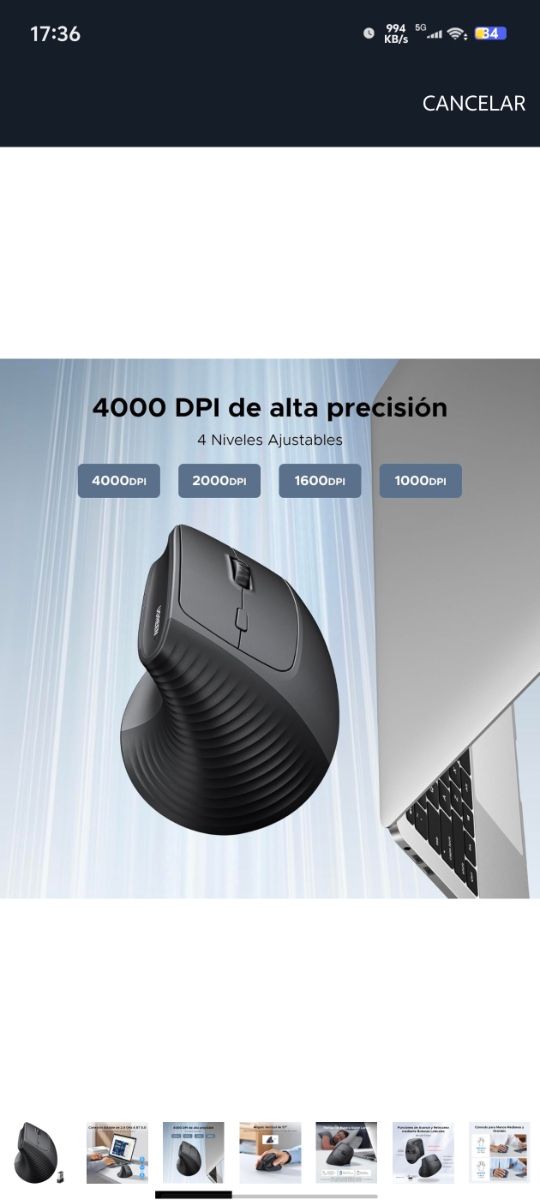 Ratón Inalámbrico 2.4G Bluetooth