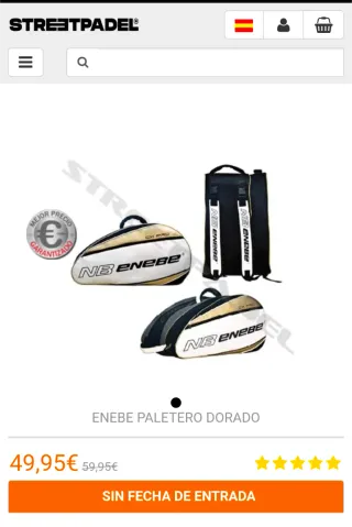 Padelero Enebe CX Pro Dorado.