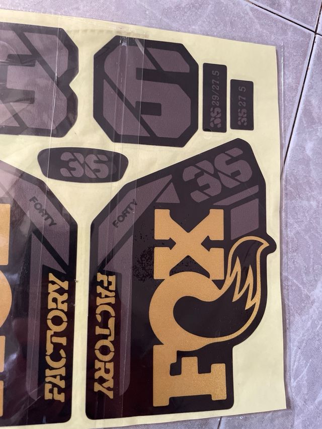 Kit pegatinas horquilla Fox Factory 36