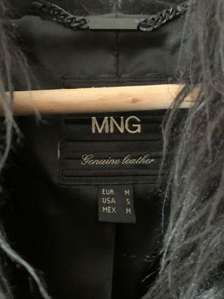 Chaqueta ante negra MNG - Talla M