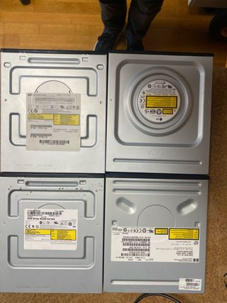 DVD RW. Regrabadoras DVD. KIT 4 unidades.