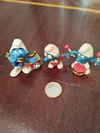 3 Pitufos Vintage