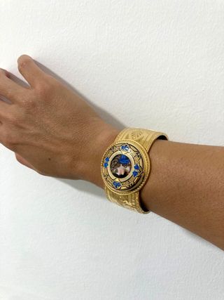 Antiguo S.19 Pulsera/ Brazalete  Pendientes Oro 18