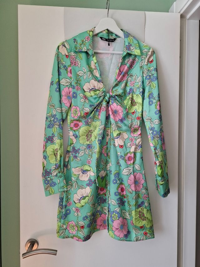Vestido Zara estampado flores