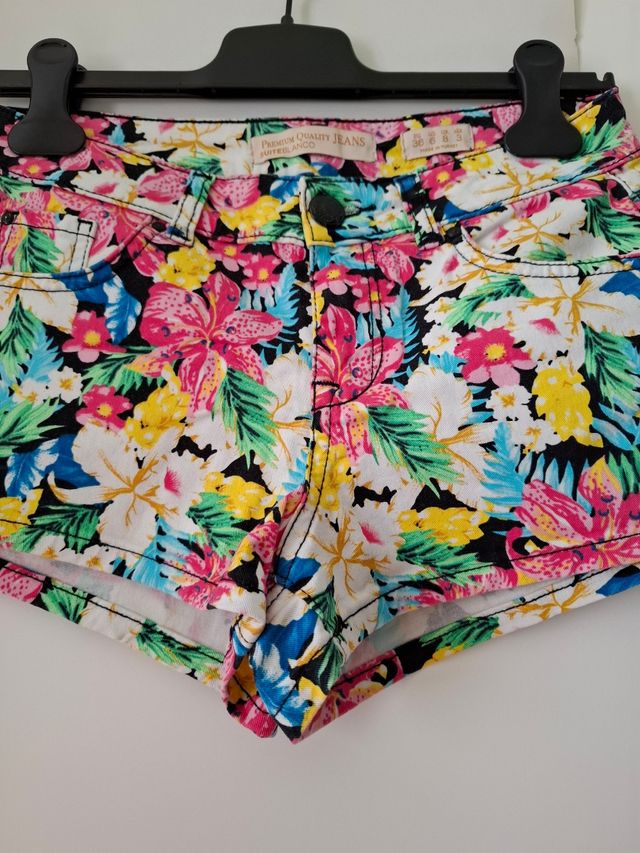 Shorts vaqueros estampados