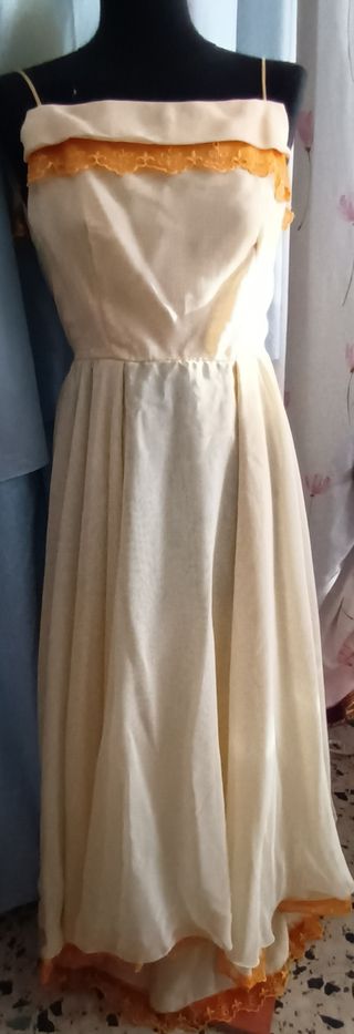 VESTIDO DAMA NARANJA