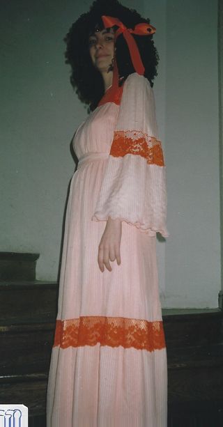 VESTIDO DAMA NARANJA