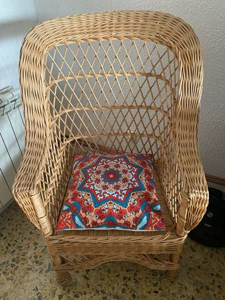 Sillón mimbre