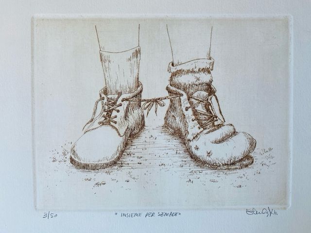 dibujo, illustrazione acquaforte , stampa d’arte