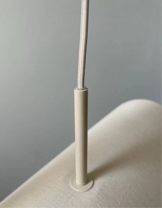 Lámpara techo beige de lino- Moderna