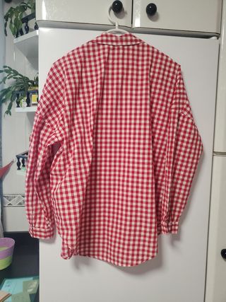Camisa cuadros roja y blanca