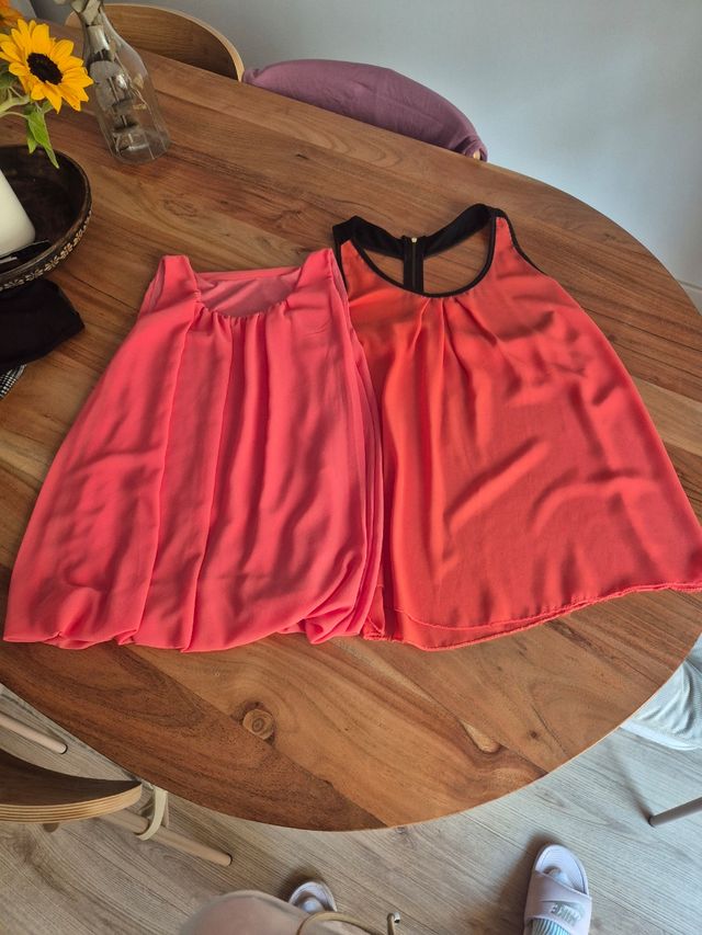 Blusas coral talla única