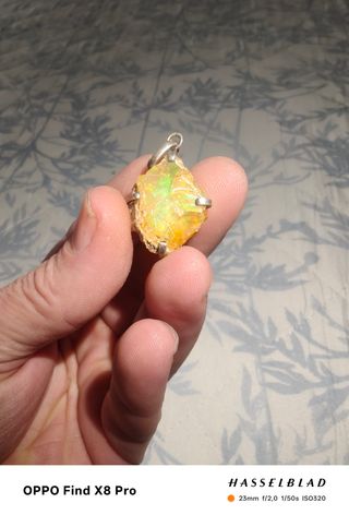 Colgante  Ópalo Etiope Plata