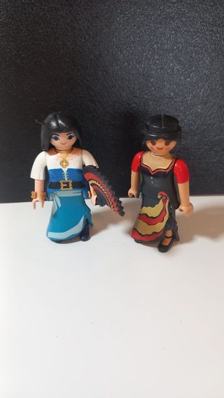 2 Muñecas Playmobil: Flamenca & Pirata