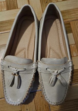Zapatos Mocasines beige