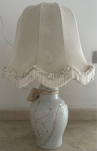 Lampada vintage limoges e capodimonte arte medicea