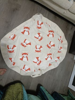 Manta juegos infantil 3 sprouts - zorro- bolso