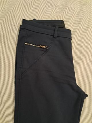 Pantalones Zara azul marino