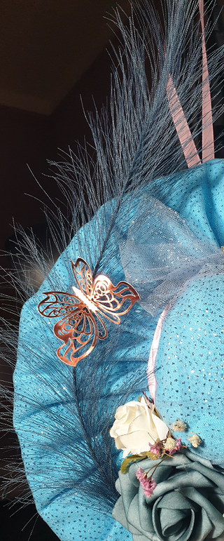 CAPPELLO AZZURRO E ROSA