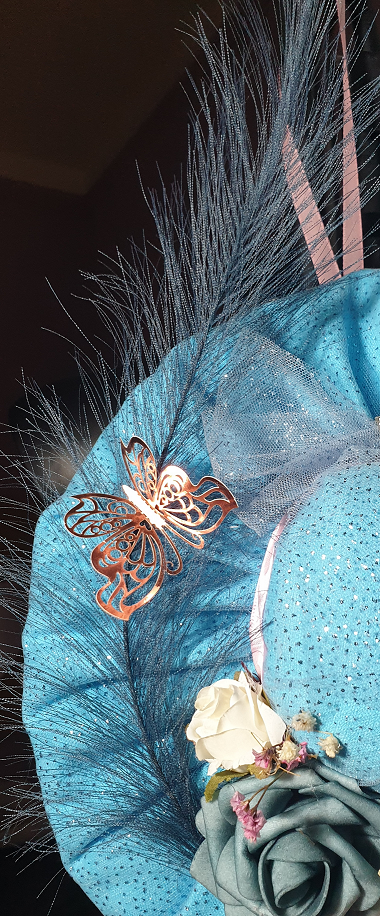 CAPPELLO AZZURRO E ROSA