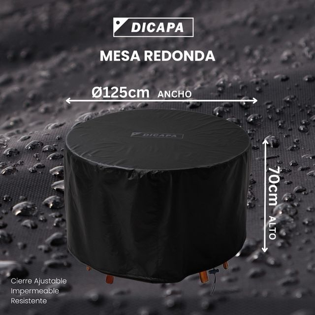 Copertura per tavolo rotonda