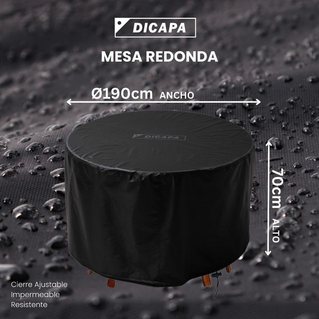 Copertura per tavolo rotonda