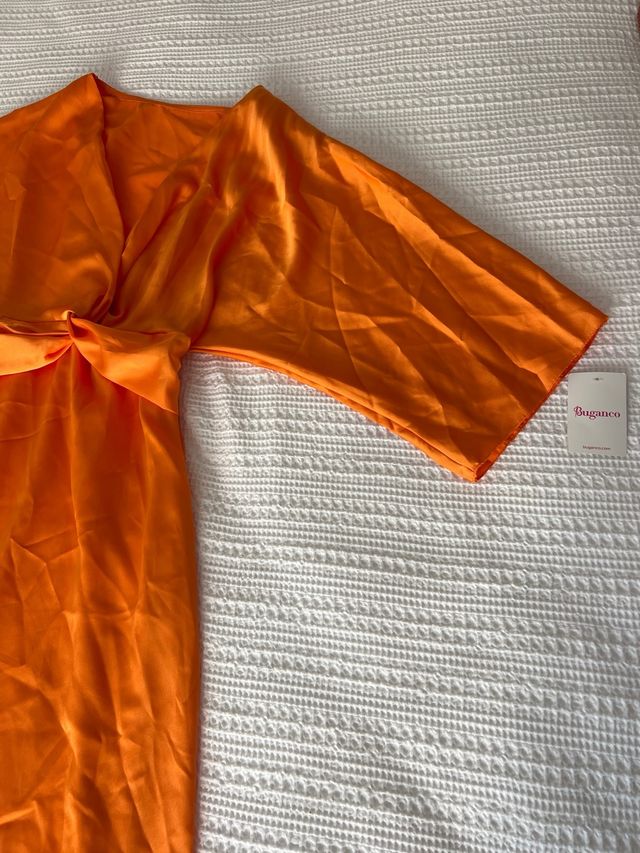 Vestido midi Buganco naranja