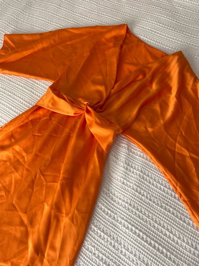 Vestido midi Buganco naranja