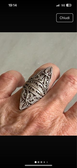 Anello argento 925
