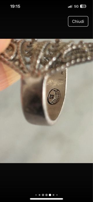 Anello argento 925