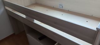 Cama nido infantil - beige/blanco