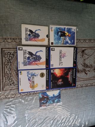 Saga Final Fantasy y postales promocionales PS2