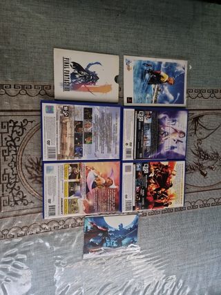 Saga Final Fantasy y postales promocionales PS2