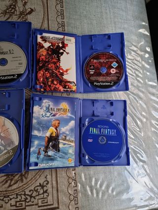 Saga Final Fantasy y postales promocionales PS2