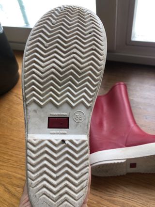 Botas agua rojas talla 36