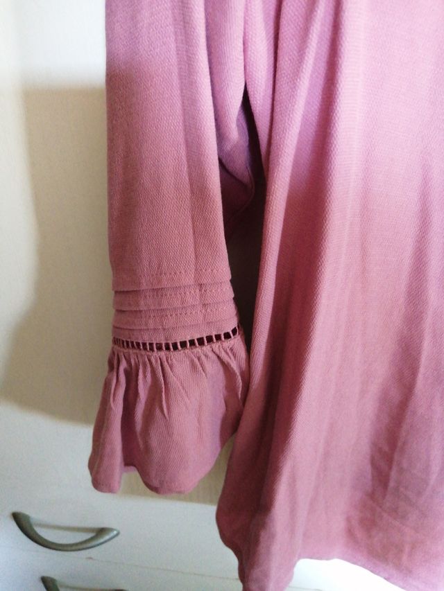 Blusa Massimo Dutti rosa talla M