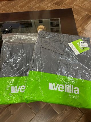 pantalon de trabajo gris multibolsillo unisex