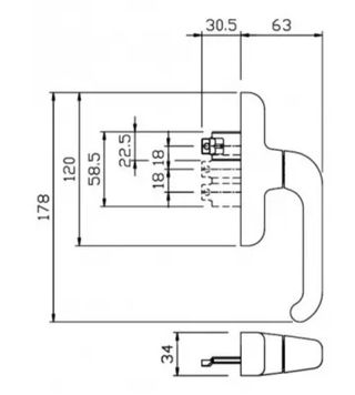Manilla oscilobatiente