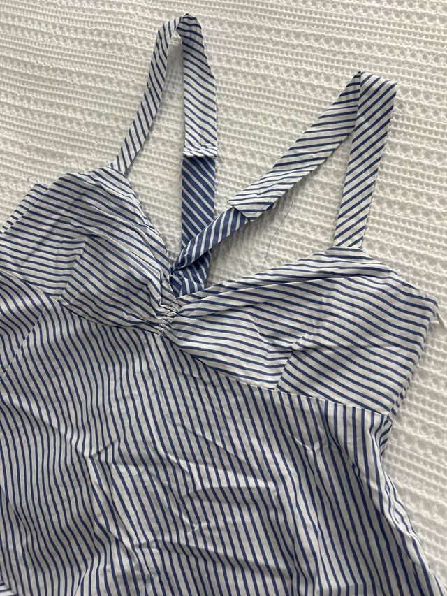 Top Zara rayas azul blanco - Talla 6