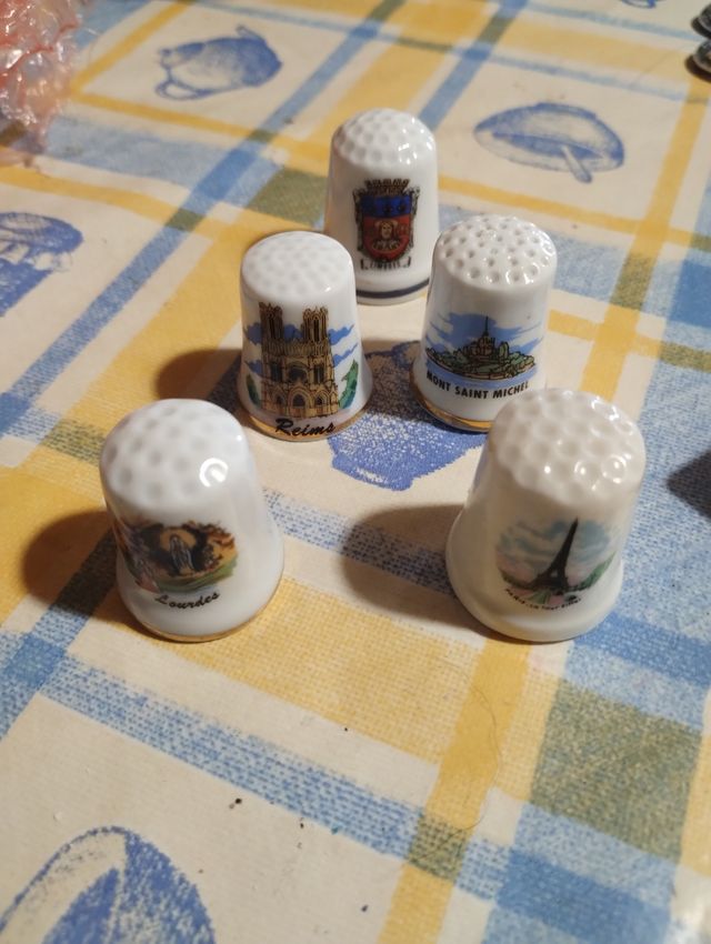 5 ditali dedales thimbles