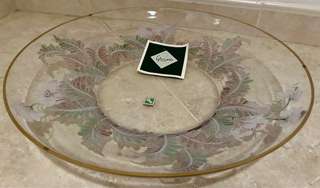 Vaso murano decorato mano Ghisetti