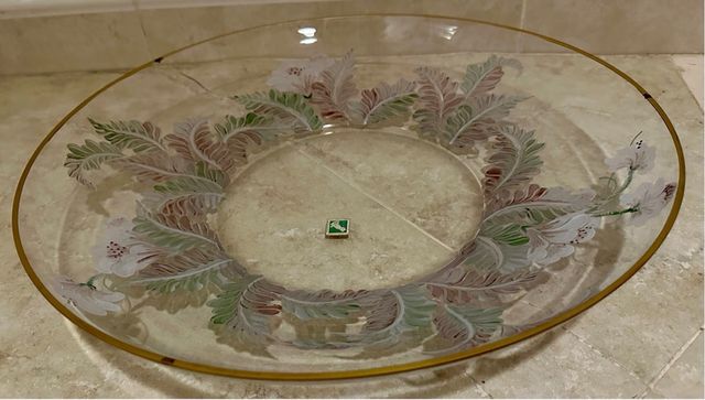 Vaso murano decorato mano Ghisetti