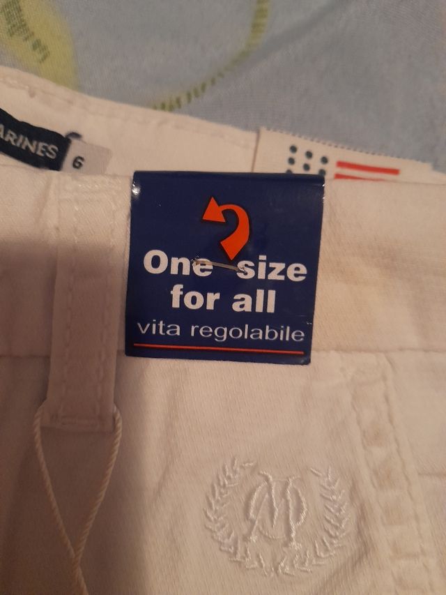 Pantaloni bimbo bianco - tg. 6