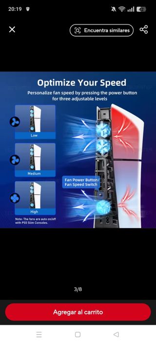 Ventilador PlayStation 5 Slim