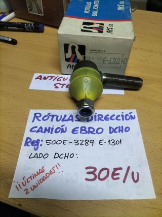 Rótulas dirección lado dcho camión Ebro