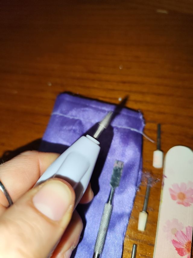 Mini trapano manicure unghie rosa