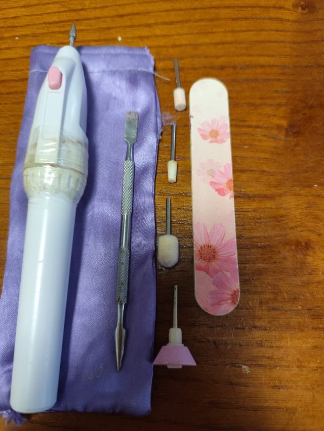 Mini trapano manicure unghie rosa